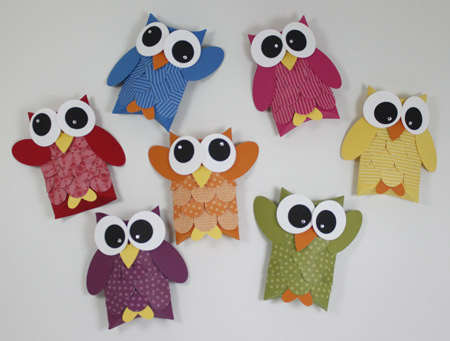   on Owl Pillow Box Treat Holder Video   Sarah Loves To Stamp